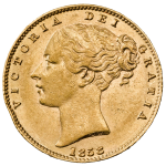 1858 Victoria 'Young Head' Sovereign London