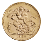 1929 George V Sovereign, South Africa Mint Mark
