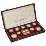 2002 Elizabeth II 13-Coin Gold Proof Set inc Maundy Cased With Certificate