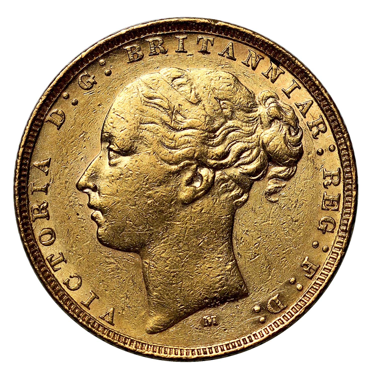 1884 Victoria Sovereign, Melbourne Mint Mark
