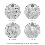 Star Wars 2023 UK 50p Brilliant Uncirculated Four-Coin Collection