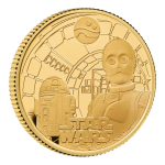 Star Wars R2-D2 and C-3PO 2023 UK 1/4oz Gold Proof Coin