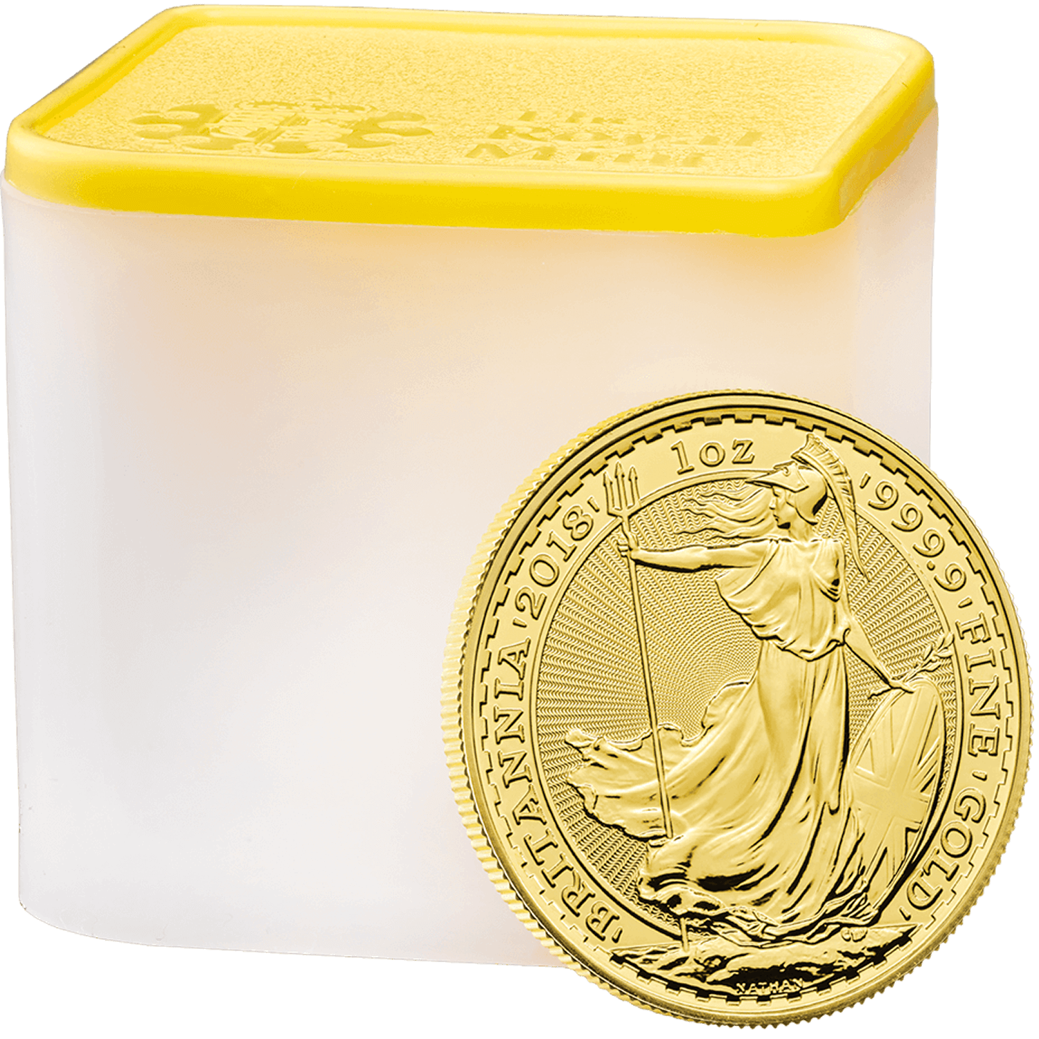 Britannia 2018 1 oz Gold Bullion Ten Coin Tube